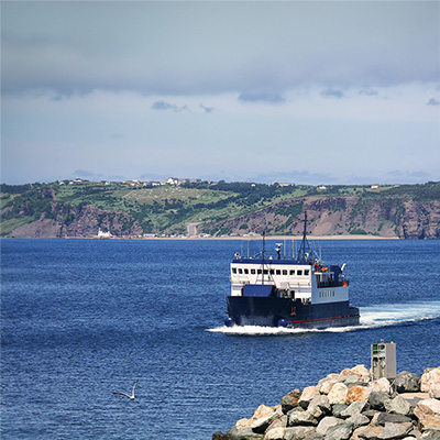 Historical mining site on Bell Island, Newfoundland