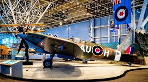 Inside the Canada Aviation and Space Museum in Ottawa with various aircraft on display.