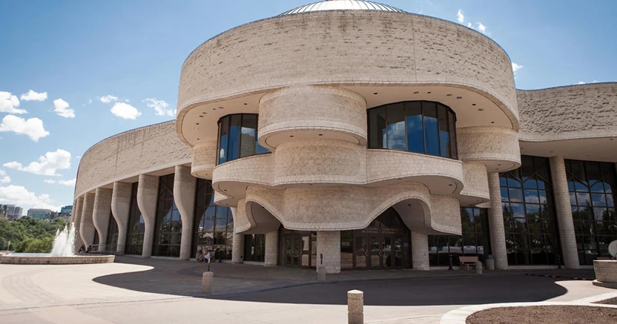 Canadian Museum of History exterior with modern architecture in Gatineau, near Ottawa.