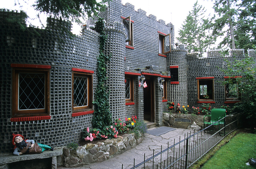 The Bottle Houses attraction in Prince Edward Island